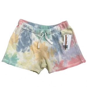 Vintage Havana Tie Dye Multicolored Terry Shorts